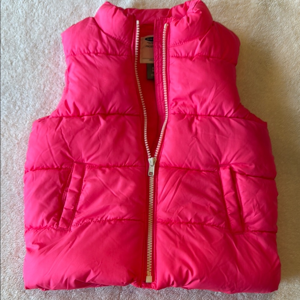 Kids Pink Puffer Vest